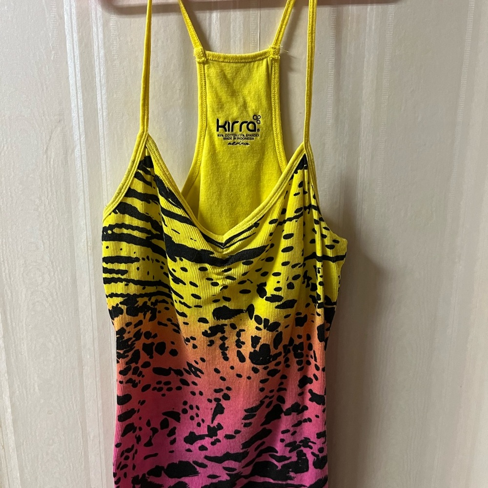 Kirra brand medium leopard/cheetah print tank top. Juniors MD.